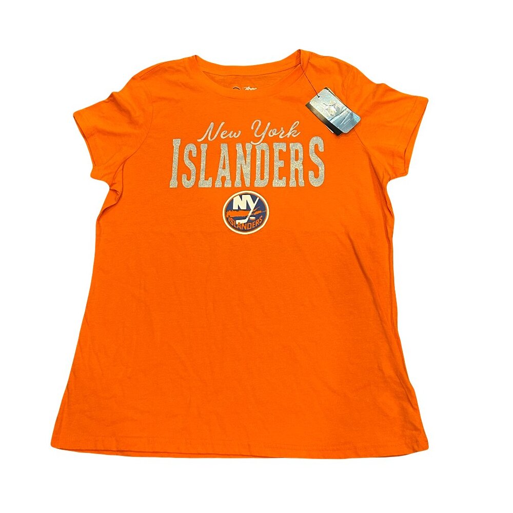 NWT New York Isalnders  G-III 4Her by Carl Banks Women's A-Game Shirt